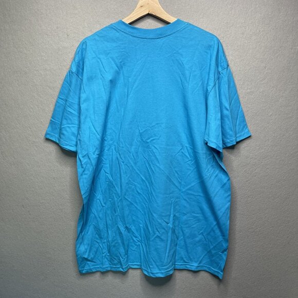 Vintage Anvil Tucson Cactus Graphic T-Shirt XL Blue 100% Cotton Casual Crewneck - Picture 4 of 5